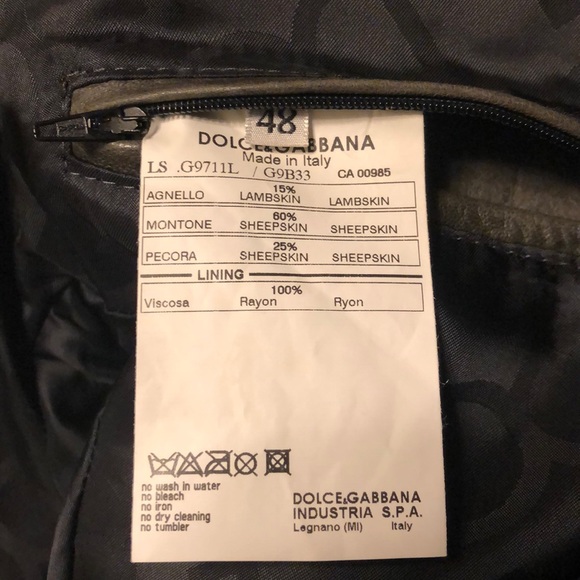 Dolce & Gabbana Men’s Leather Jacket - Picture 8 of 8